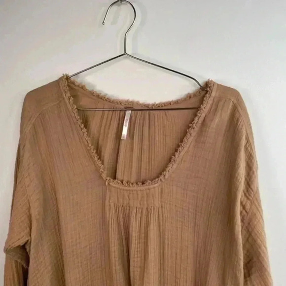 Free People Tan Bring It On Tunic In Pony Tail - Picture 3 of 9